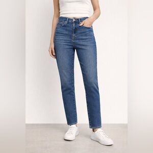 LOFT Slim Straight High Rise Stretch Jeans Blue Denim Size 28